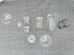 Glazen vazen / theelichthouder - 8st, Huis en Inrichting, Woonaccessoires | Vazen, Minder dan 50 cm, Glas, Gebruikt, Ophalen