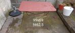 Oude salontafel 99 x 69 Hoogte 62,5, Antiek en Kunst, Ophalen