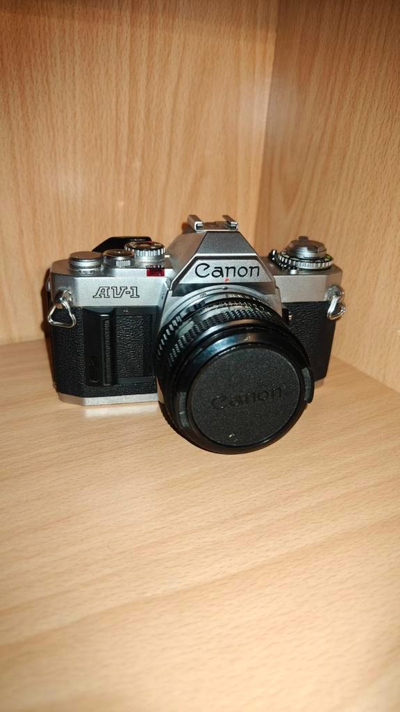 Canon AV-1, Audio, Tv en Foto, Fotocamera's Analoog, Zo goed als nieuw, Spiegelreflex, Canon, Ophalen of Verzenden