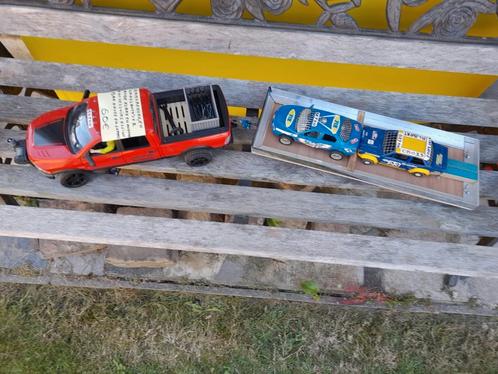 Bruder speelgoed Ram+remork zelfgemaakt met crossauto's en, Kinderen en Baby's, Speelgoed | Overig, Gebruikt, Jongen of Meisje