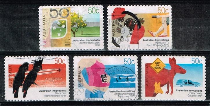Postzegels uit Australie - K 5400 - uitvindingen, Postzegels en Munten, Postzegels | Oceanië, Gestempeld, Verzenden