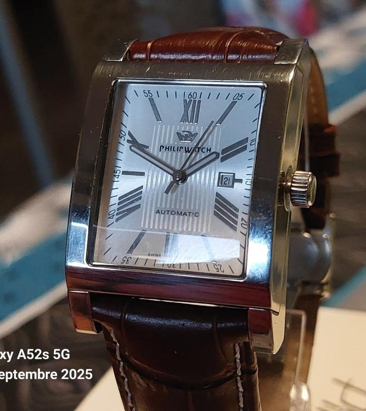Philip Watch, automatisch horloge van Zwitserse makelij, Handtassen en Accessoires, Horloges | Heren, Zo goed als nieuw, Polshorloge