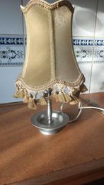 TAFELLAMP MET TINNEN VOET HANDWORK, Ophalen of Verzenden, Zo goed als nieuw, Minder dan 50 cm