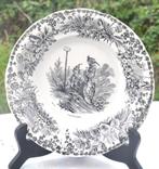 assiette creil et montereau n11 decor et texte, Antiek en Kunst, Ophalen of Verzenden