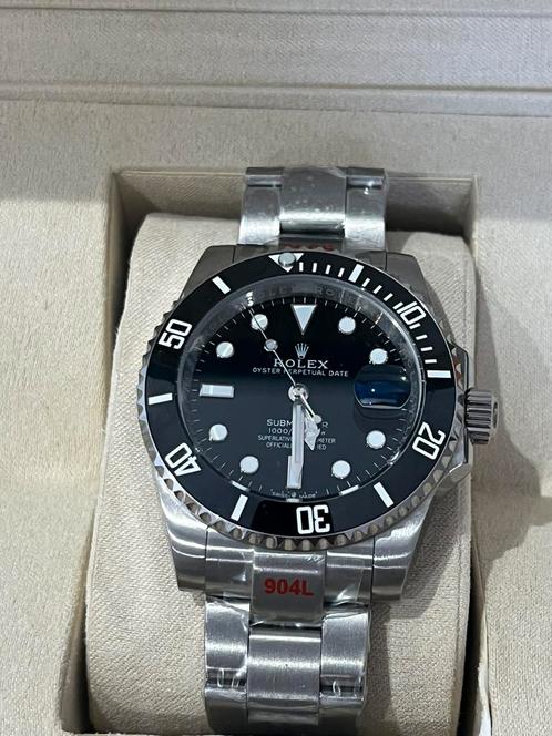 Rolex Submariner -Zwart, Handtassen en Accessoires, Horloges | Heren, Rolex, Staal, Ophalen of Verzenden
