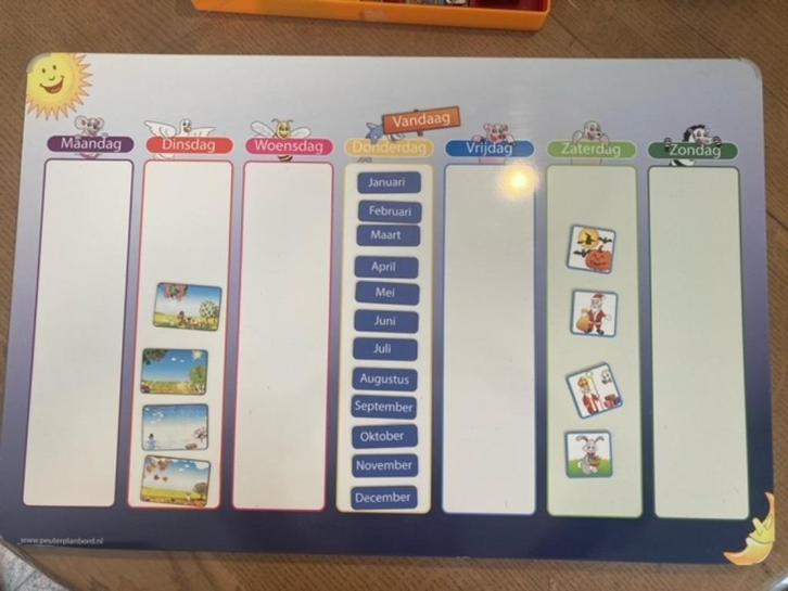 Kinderplanbord met magneten, Kinderen en Baby's, Speelgoed | Educatief en Creatief, Gebruikt, Ophalen of Verzenden