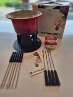 Le Creuset fonduestel nieuwstaat!, Huis en Inrichting, Ophalen, Gietijzer, Overige typen, Zo goed als nieuw