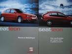 SEAT Leon 2001 Brochure Catalogue Prospekt LOT de 2, Livres, Autos | Brochures & Magazines, Volkswagen, Utilisé, Envoi, Seat