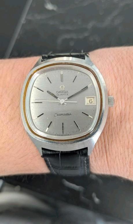 Omega Seamaster horloge 1977 Quartz Cal. 1315, Handtassen en Accessoires, Horloges | Antiek, Polshorloge, Omega, Staal, 1960 of later