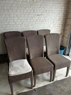 Mooie landelijke stoelen, Huis en Inrichting, Stoelen, Ophalen, Gebruikt, Bruin, Riet of Rotan