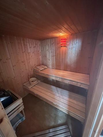 Finse Sauna Sauna voor binnenhuis +/- 2m x 3m, Enlèvement, Utilisé, Finlandais ou Traditionnel, Sauna complet