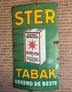 STER TABAK emaille reclamebord XL, Ophalen, Gebruikt, Reclamebord