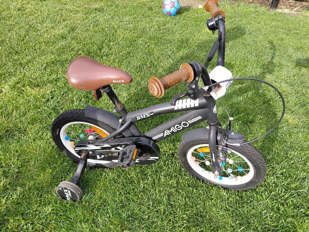 Kinderfiets, Terugtraprem, Zijwieltjes, Gebruikt, Minder dan 16 inch