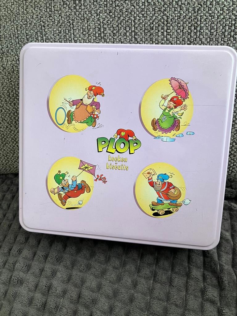 Vintage metalen doos kabouter Plop  studio 100, Verzamelen, Ophalen of Verzenden, Gebruikt