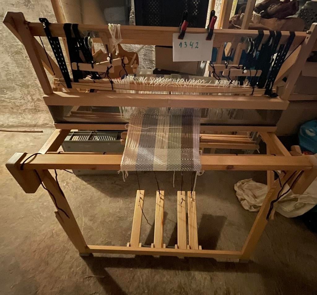 Glimakra inklapbaar weefgetouw 4 schachten, Hobby & Loisirs créatifs, Hobby & Loisirs Autre, Comme neuf, Enlèvement