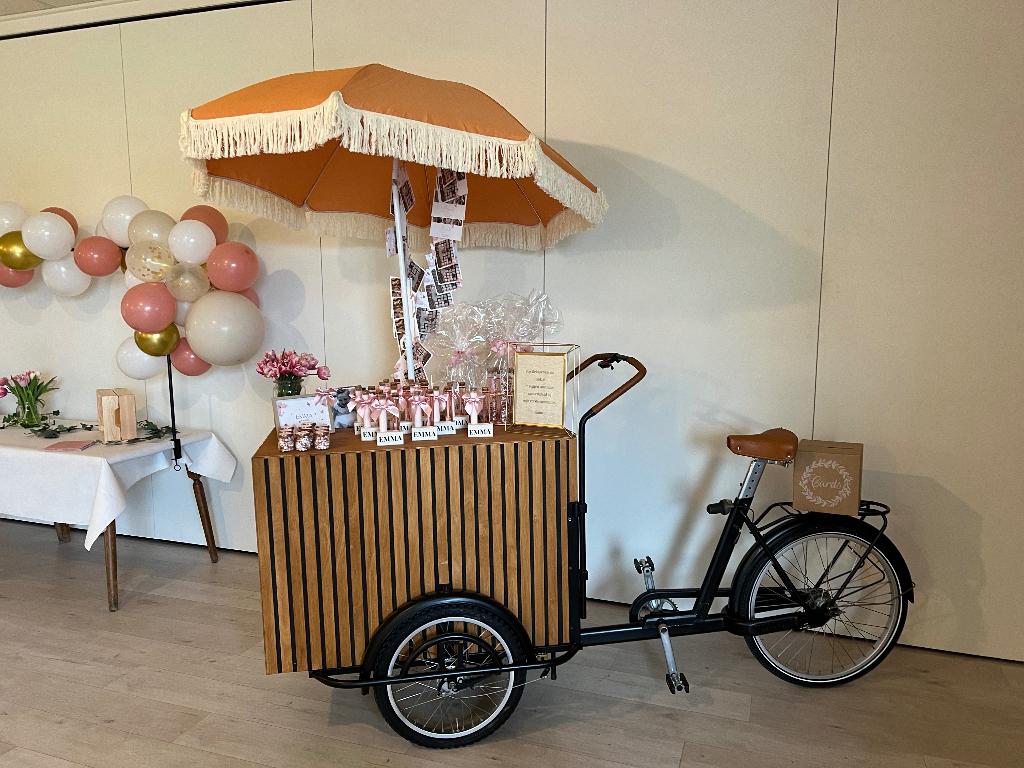 Bakfiets communie/trouwfeest/ijskar, Fietsen en Brommers, Fietsen | Bakfietsen, Gebruikt, Fietsfabriek, Goederen, Ophalen