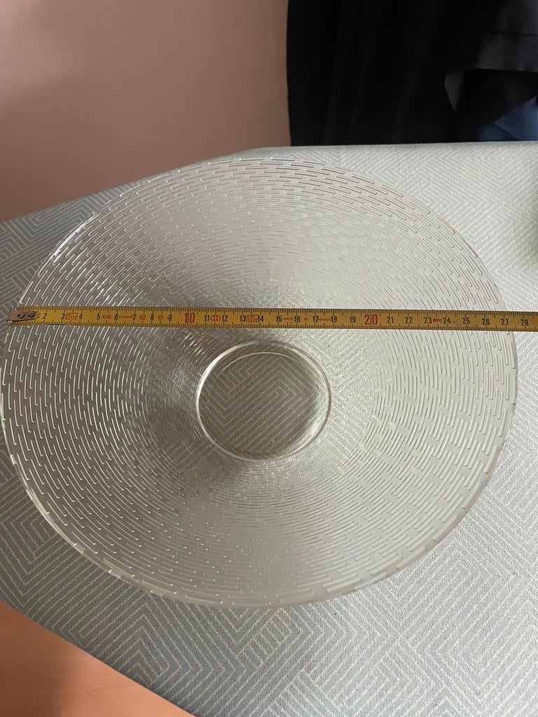 glazen schaal/fruitmand, Ophalen, Zo goed als nieuw, Schaal