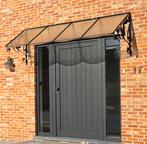 Smeedijzer afdak met gefumeerd glas.2m op 1m, Ophalen