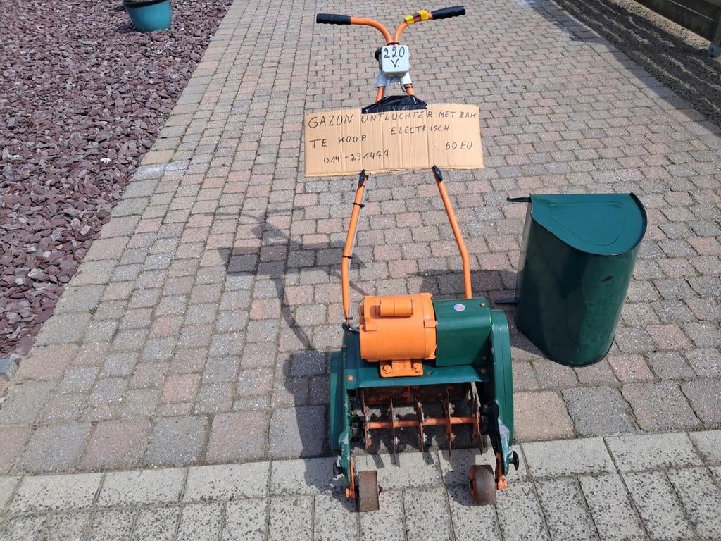 Gazon ontluchter, Ophalen