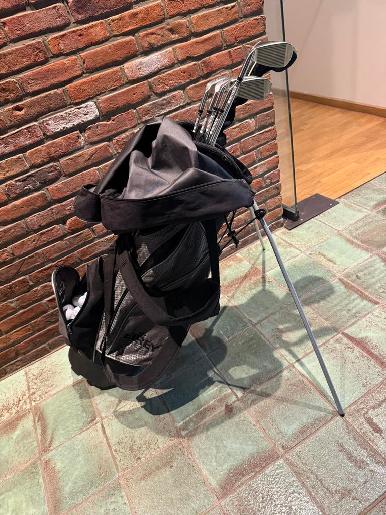 Golftas / standbag Elrey met golfclubs nieuw, Sport en Fitness, Golf, Ophalen, Zo goed als nieuw