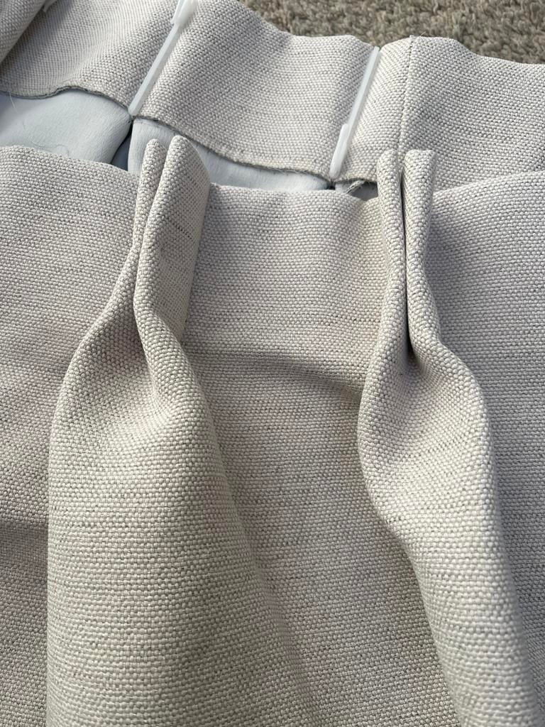 Nieuwe gordijnen dubbele plooi, 200 cm of meer, Beige, Nieuw, Ophalen of Verzenden