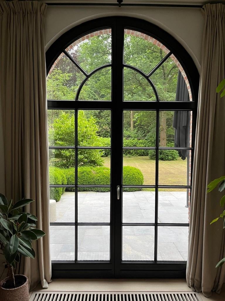 gordijnen gevoerd, Ophalen, 200 cm of meer, Beige, 200 cm of meer