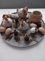 Grote schaal met paasdecoratie te koop., Ophalen, Zo goed als nieuw