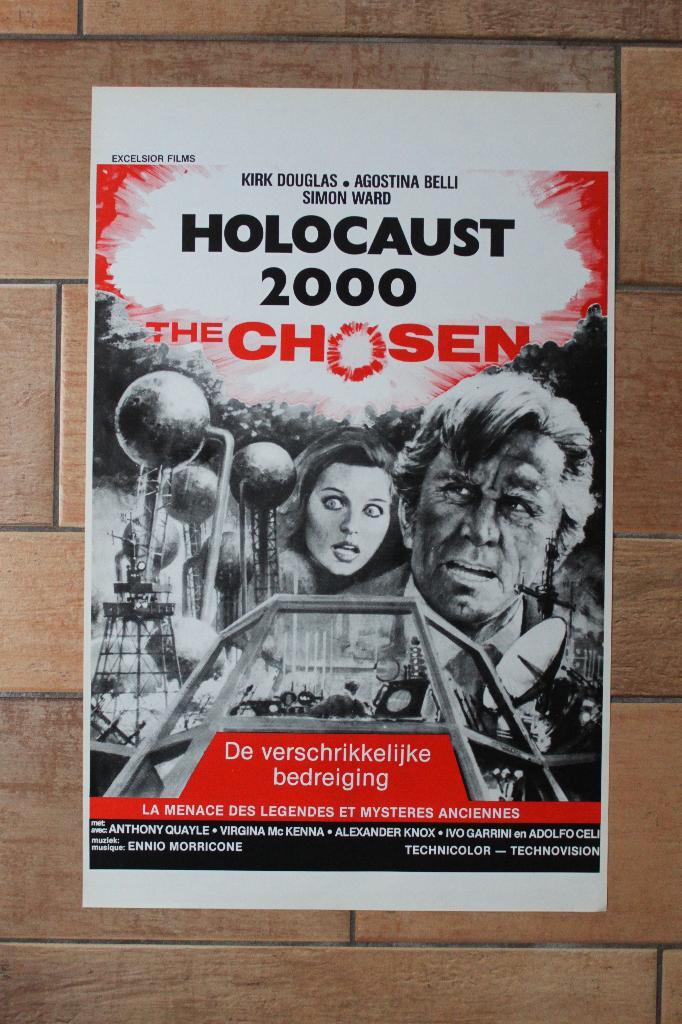 filmaffiche Kirk Douglas Holocaust 2000 1977 filmposter, Verzamelen, Posters, Zo goed als nieuw, Film en Tv, A1 t/m A3, Rechthoekig Staand