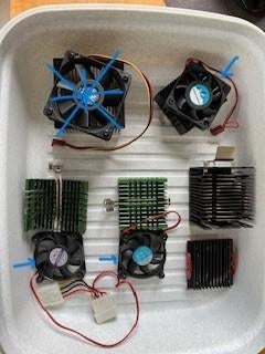 klein lot vintage coolers (heatsink fan), Ophalen of Verzenden, Gebruikt, Luchtkoeling