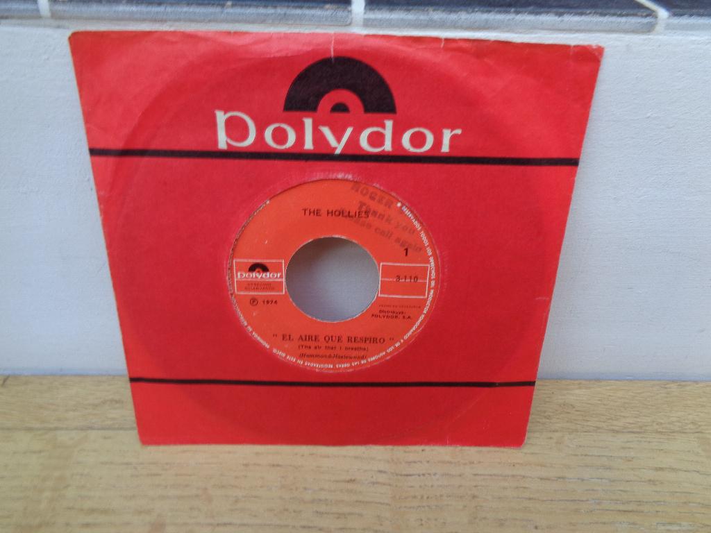 Hollies single "the Air That I Breathe" [Venezuela-1974], CD & DVD, Vinyles Singles, Utilisé, Housse de protection extérieure