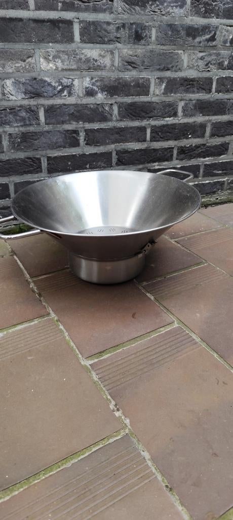 Frituur vergiet, Ophalen