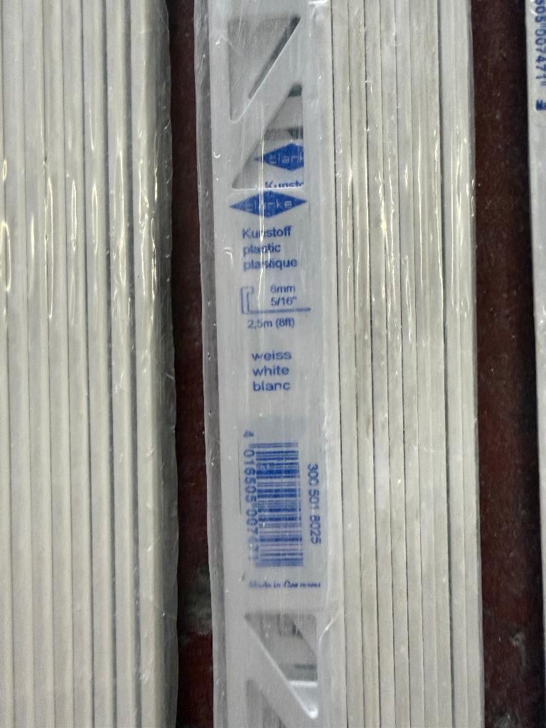 profilés pour faïence PVC blanc 8 mm et 10 mm, Bricolage & Construction, Enlèvement, Neuf