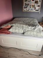 Bed zonder matras, Huis en Inrichting, Ophalen, Gebruikt, Wit, 140 cm