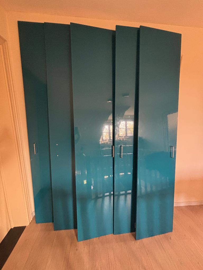 5 ikea pax kastdeuren hoogglans (50x229cm), Huis en Inrichting, Kasten | Kleerkasten, Gebruikt, 200 cm of meer, 50 tot 100 cm
