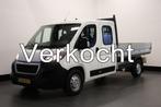Peugeot Boxer 2.2 BlueHDi L3 Openlaad Dubbel Cabine EURO 6 -, Auto's, 293 g/km, Wit, Bedrijf, Onderhoudsboekje