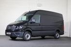 Volkswagen Crafter 2.0 TDI 140pk L3 H3 Automaat Airco Naviga, Auto's, Bestelwagens en Lichte vracht, Automaat, Zwart, Diesel, Parkeersensor