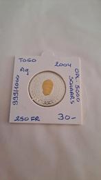 Togo 250 fr 2004 AG PROOF (999/1000), Ophalen of Verzenden