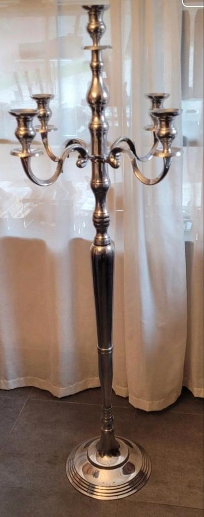 Hoge kandelaar. Gegoten aluminium, zgan, Maison & Meubles, Accessoires pour la Maison | Bougeoirs & Bougies, Comme neuf, Chandelier