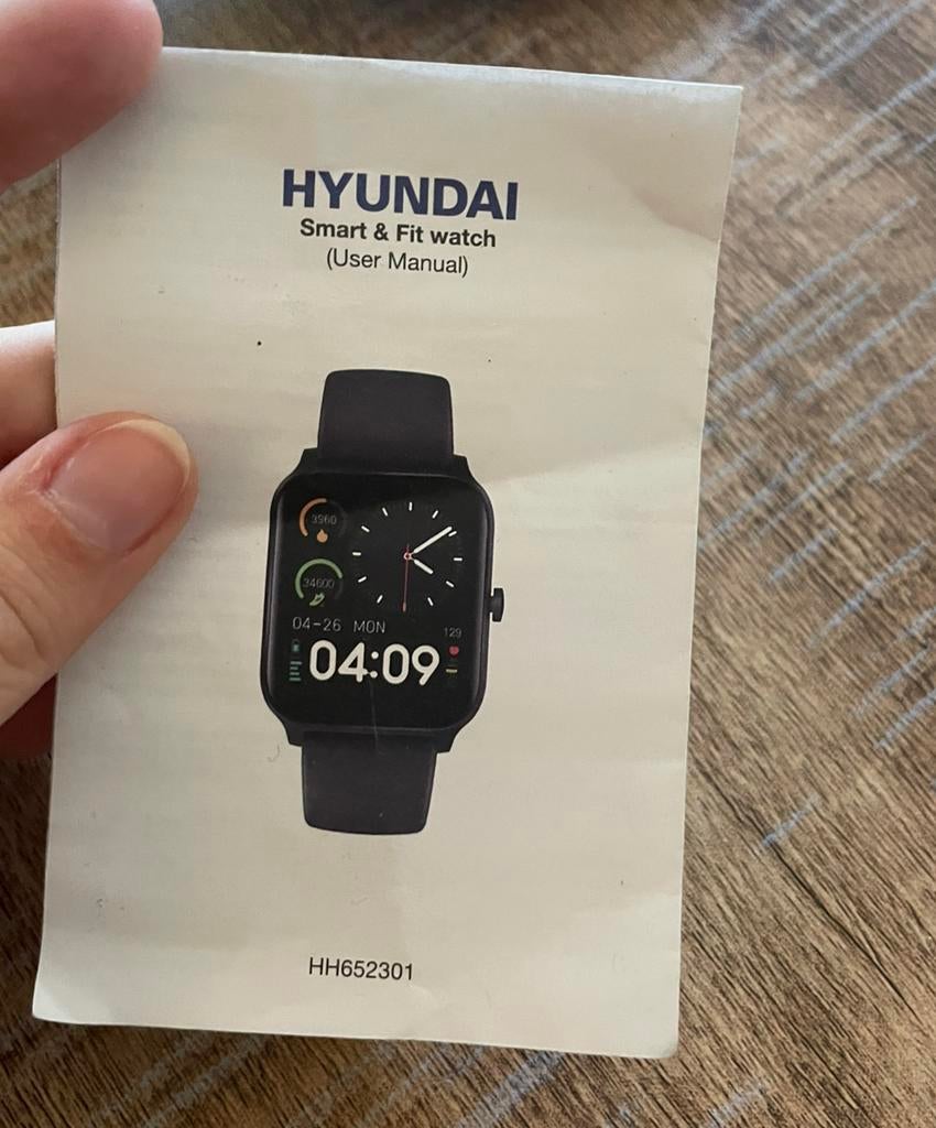 Hyundai Smart & Fit watch, Zwart, Hoogte, Ophalen of Verzenden, Zo goed als nieuw