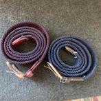 Set van 2 bordeauxrode marineblauwe gevlochten riemen - 115, Kleding | Heren, Riemen en Ceintuurs, Ophalen of Verzenden, Gedragen