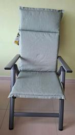 Tuinstoel met kussen - Nieuw, Enlèvement, Neuf, Ajustable