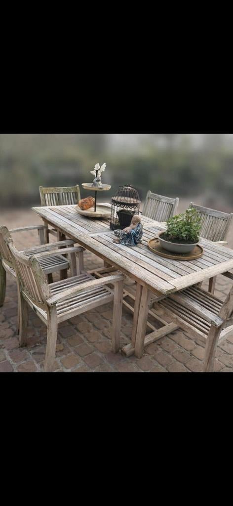 Teak tuinset, Tuin en Terras, Ophalen