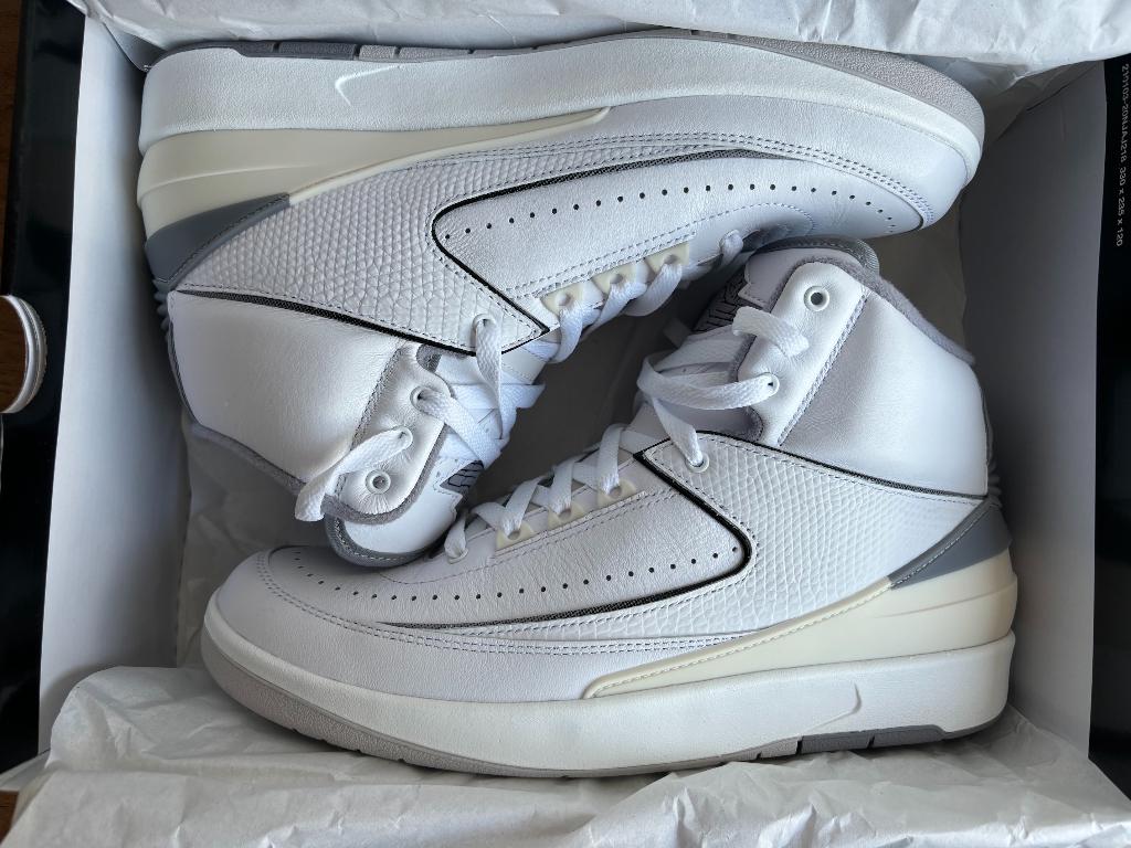 Jordan 2 Retro white cement grey  Homme EU 42.5 neuf, Enlèvement ou Envoi, Neuf, Chaussures