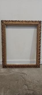 Cadre Ancien Doré à Rinceaux – Format 46x58 cm, Enlèvement, Utilisé, Bois