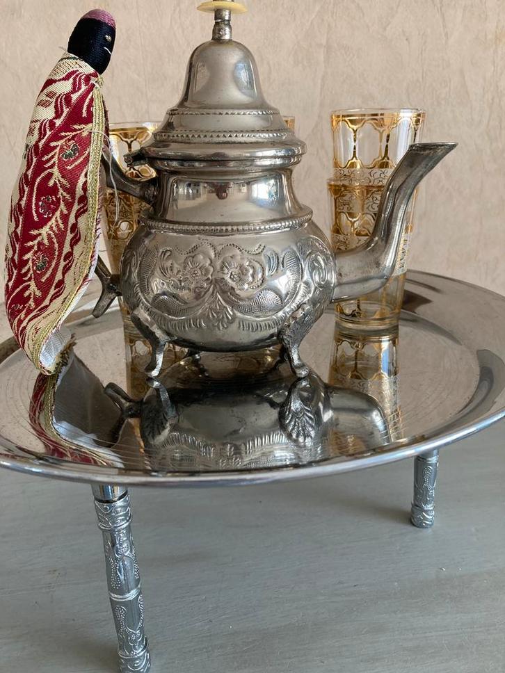 Marrokaans theeservies, Huis en Inrichting, Woonaccessoires | Etagères, Gebruikt, Ophalen