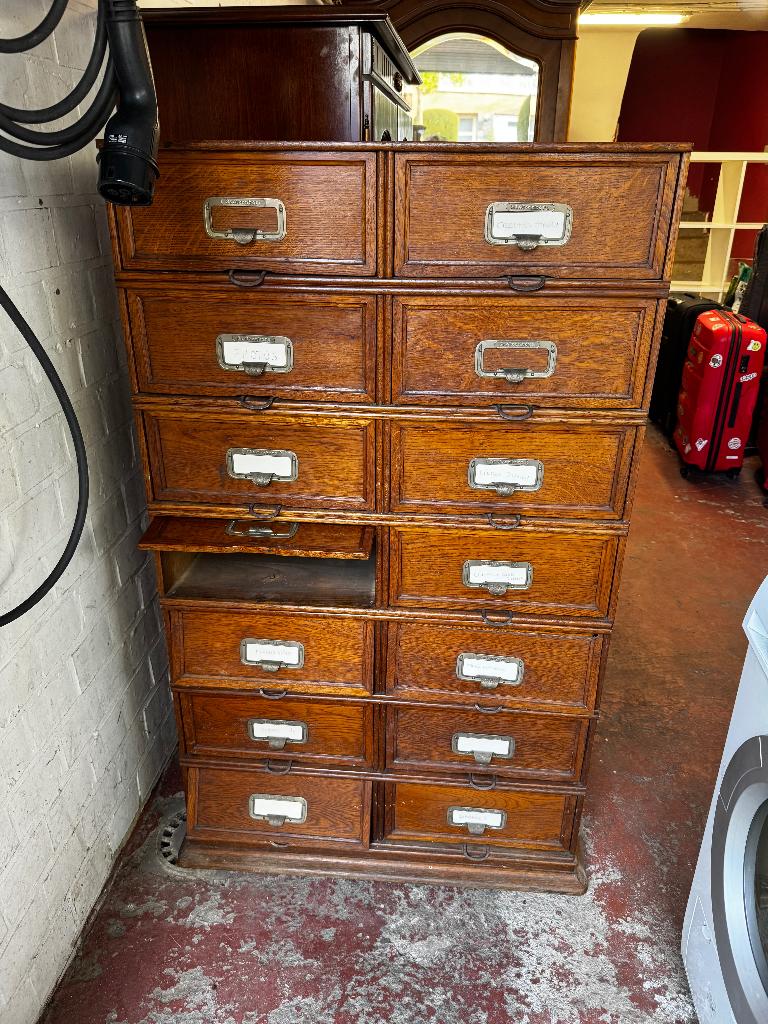 Meuble de notaire, Maison & Meubles, Armoires | Secrétaires, Utilisé, Enlèvement