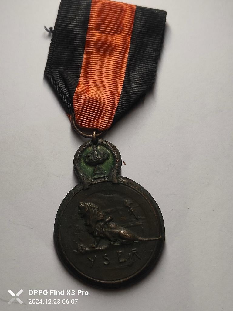 Médaille 14 18 yser, Ophalen of Verzenden