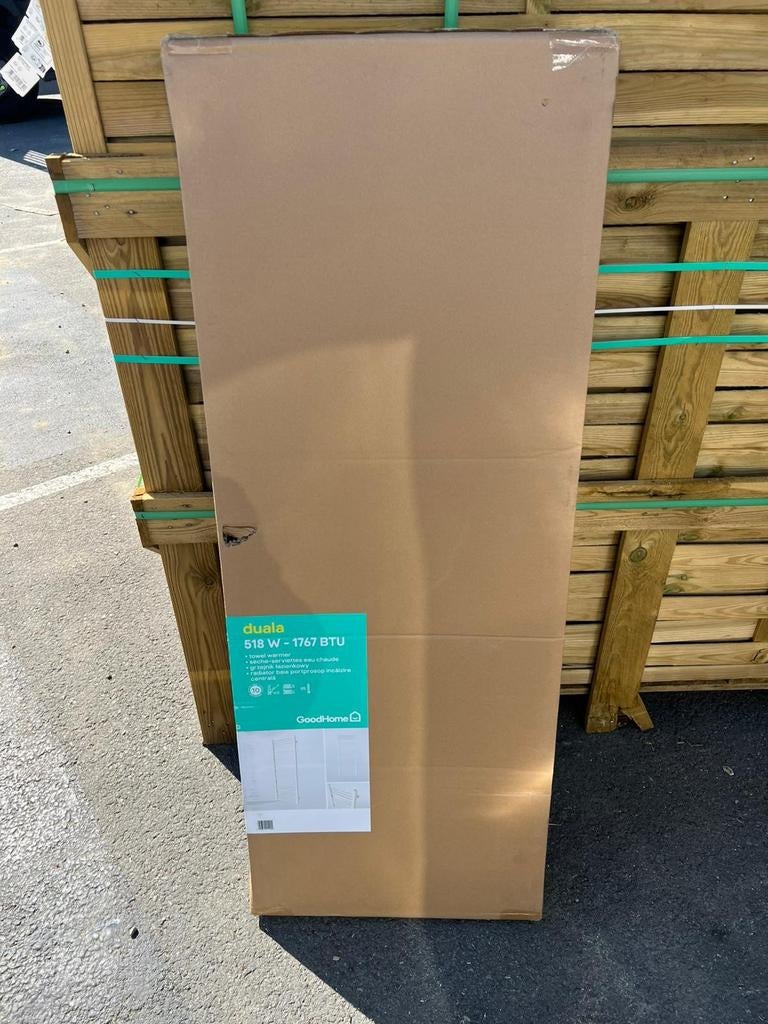 Radiateur sèche-serviettes eau chaude acier blanc – 24 barre, Enlèvement