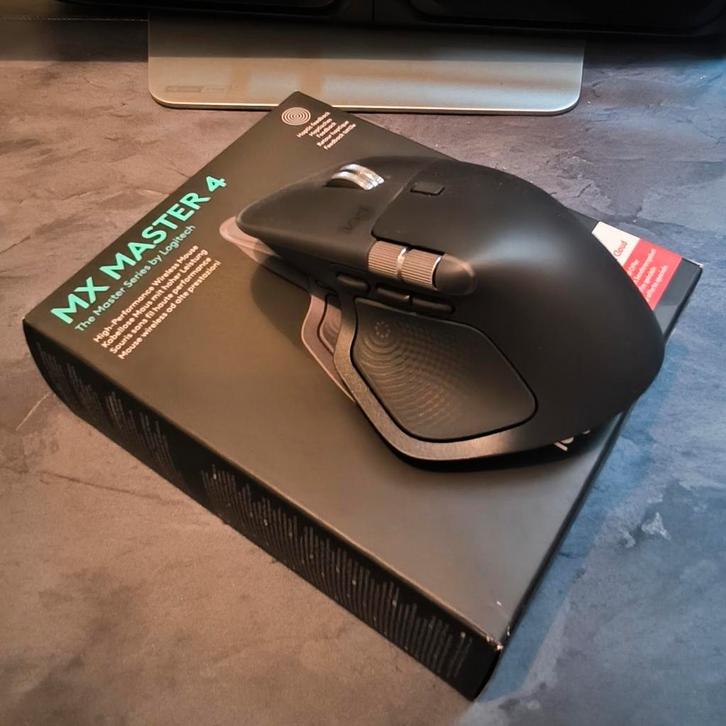 Logitech MX Master 4 for Business, Computers en Software, Muizen, Zo goed als nieuw, Muis, Rechtshandig, Draadloos, Ophalen of Verzenden