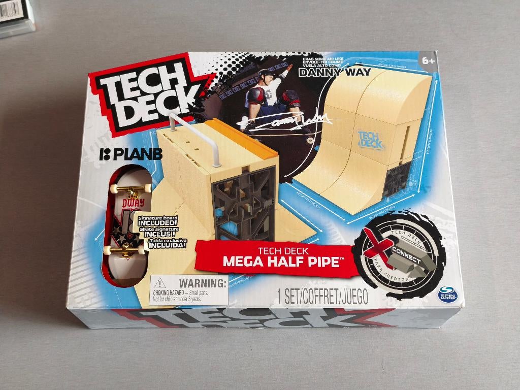 Tech Deck Mega Half Pipe – Plan B Danny Way – Nieuw in doos, Kinderen en Baby's, Speelgoed | Overig, Nieuw, Jongen of Meisje, Ophalen of Verzenden
